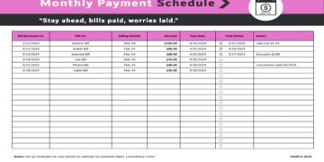 Monthly Payment Plan